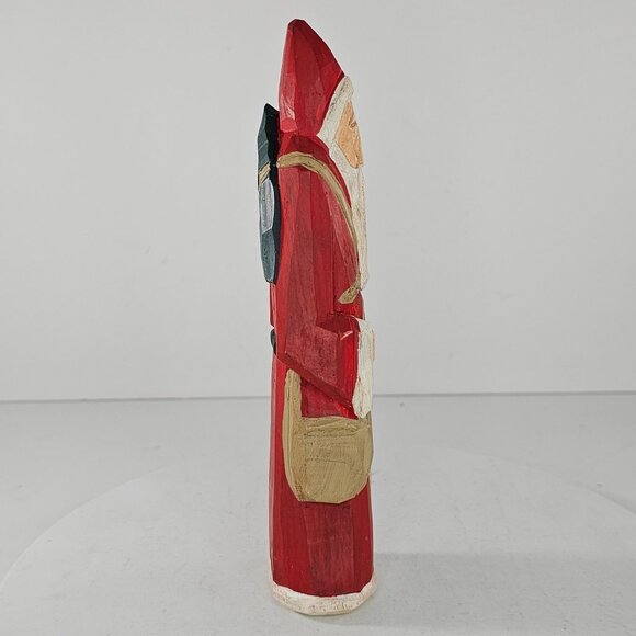 Vintage Midwest Of Cannon Falls Wooden Santa Claus Figurine Christmas 8" Tall - Picture 2 of 9